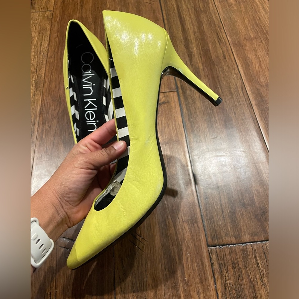 Calvin Klein Neon Stilleto Heels - Picture 2 of 7